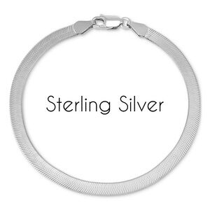 NWT Silver Herringbone Bracelet